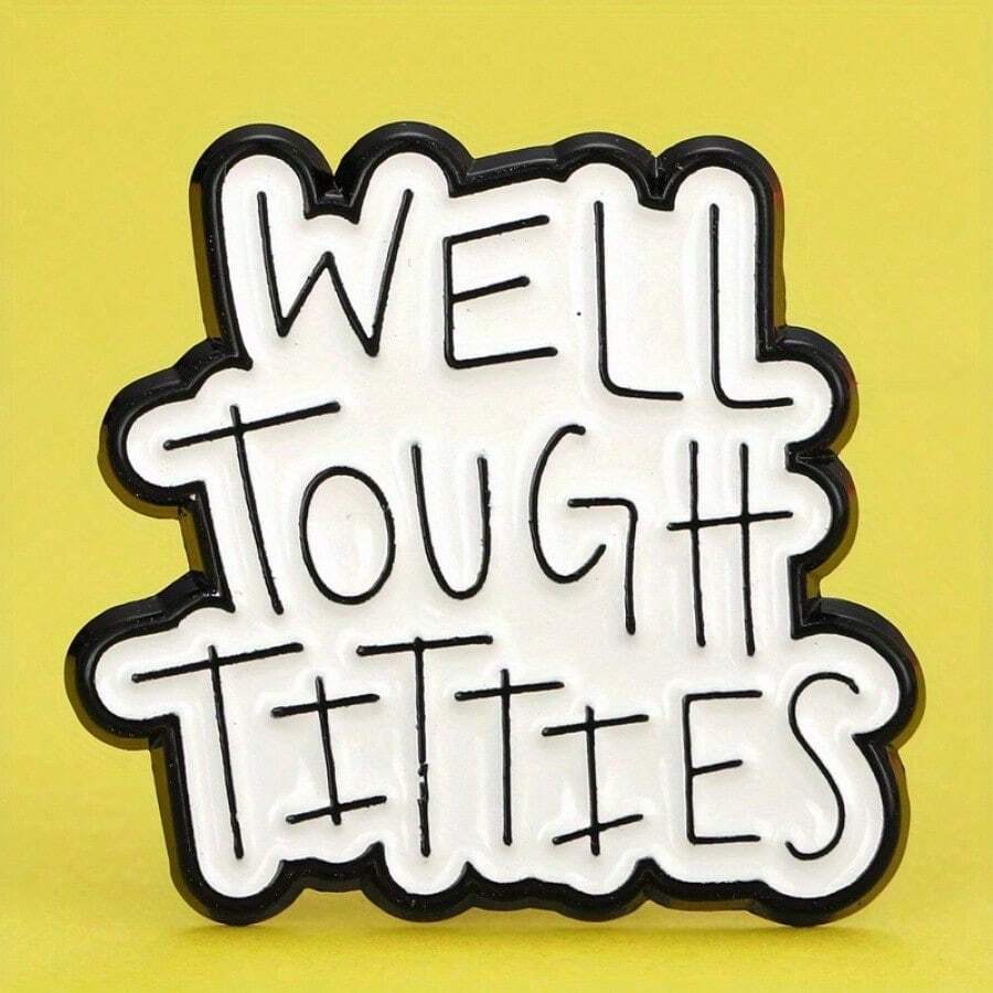 1pc Unique Zinc Alloy Creative Enamel Badge Brooch For Men And Women - Fashion Accessory Pin For Backpacks, Hats And Jackets - Perfect Birthday Gift For Friends And Family - 1pc - View 1