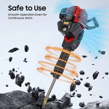 Eatssode 52CC 2-Stroke Garden Tree Digger, Tree Digging Machine, Portable Excavator With Petrol Engine, Tree Digging Machine With Petrol Engine - Black - View 2