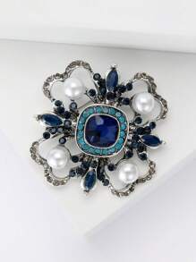 时尚水钻巴洛克胸针 女士礼服西装别针配饰 派对宴会礼物