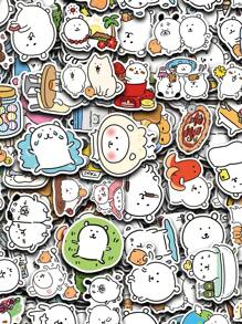 50张自嘲熊涂鸦贴纸，装饰派对滑板手机壳水杯吉他贴纸可DIY贴纸