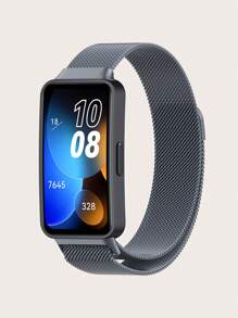 1 buc. Curea de ceas inteligentă milaneză din oțel inoxidabil, detașabilă magnetică solidă, compatibilă cu Band 8 / Band 9