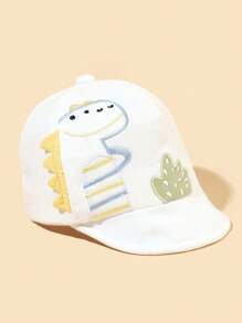 TUTUYA Gorra de béisbol para bebé, sombrero de sol para niños pequeños, gorra con visera suave con bordado de dinosaurio de colores múltiples