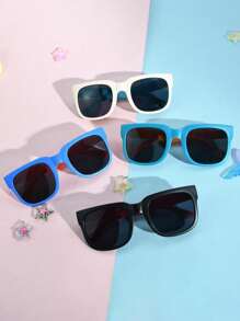 6 件/5 件/4 件/3 件/1 件儿童休闲风格拼色折叠时尚眼镜，男孩和女孩的时尚眼镜，适合日常佩戴，是送礼的理想选择