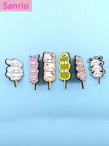 Sanrio Sanrio, Creative Cartoon, Sanrio Character, Bingtanghulu, Brooch, Cute, Jade Dog, Kulomi, Girl Badge Accessories, Men And Women, Memorial, Decoration, Gift Giving, Available All The Year Round