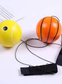 4 件/1 件 PU 弹力球，带腕绳，用于手眼协调训练、腕力训练、户外运动和健身