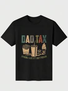Dad T Ax Making Sure It's Not Poi Son Fathers Day Dad Joke T-Shirt Casual Digital Print 220g Pure  Heavy 100% Cotton T Shirt