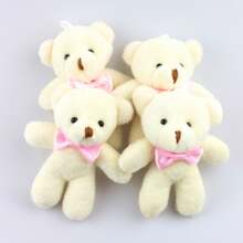 Mini Teddy Bear Keychain Kit With 5/10/20 Pieces Souvenir - White - View 3