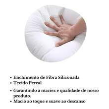 Xuxão Body Pillow With Pillowcase 100% Silicone 1.36m X 40cm - 白色 - 查看 4