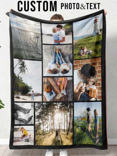 1pc Customized Name Blanket , Personalized Name Blanket For Christmas Gifts , Personalized Christmas Bedding Blanket, Blanket Use For Bedding/Sofa/Indoor/Outdoor, Friend Gift, K Gift ,Family Gift, Birthday Gifts, Gift For Friend, Gift For Her,Gift For Girlfriend,Gift For Mom/Dad