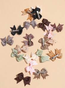 20 件女士发饰彩色丝带蝴蝶结发夹，甜美少女丝绸小发夹，优雅公主芭蕾 Y2K 美学发饰，适合日常使用，可爱迷你发饰，丝带发带，10 种颜色