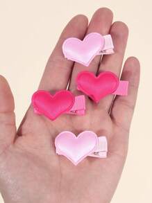 24pcs Heart Hair Clips For Girls Heart Shaped Alligator Clips Small Sweet Heart Barrettes Toddler Girl Bows Adorable Barrettes Gifts Kids Baby Hair Accessories