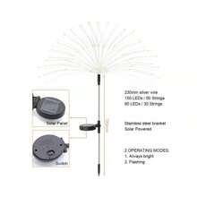 2-4X Solar Firework Lights 120/150 LED Sparkle Pathway Lawn Decor Outdoor Garden