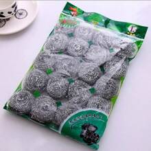 New 20pcs/Bag Stainless Steel Cleaning Ball Kitchen Cleaning Brush Pot Brushing Dish Steel Ball