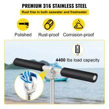 Sand Anchor, 18" Or 36" Length Auger To The Beach And Sandbar, 316 Stainless Steel Screw Anchor With Removable Handle, Bungee Line & Carry Bag, For Jet Ski PWC Pontoon Kayak - 36 Inches - View 4