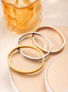 时尚简约女士不锈钢手链，适合日常佩戴、生日聚会、送给朋友的礼物 - 多款 - 查看 6