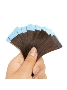 Mini Tape In Hair Extensions Human Hair Balayage Blonde Hair Invisible Skin Weft Adhesive Non-Remy Hair Tape Ins 10pcs/Pack - S2 - View 3