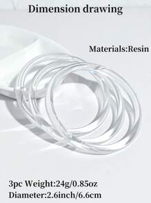 1 件时尚透明性感女士个性化手链，清晰明亮，优雅氛围搭配休闲连衣裙，海滩派对，情人节礼物，妈妈，母亲，母亲节，礼物 - 無色 - 查看 4