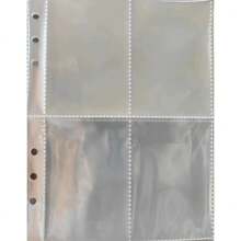 10pcs/20pcs/30pcs/50pcs Plastic Card Sleeves, Baseball Card Protectors, Clear Card Holder, Small Card Cover, GX VMax Game Cards Pocket Game Trading Card Storage Album Pages, For Birthday Christmas Collectors PP Storage Album With 4-Slot Clear Pages, Suitable For Collecting And Storing Photos And Cards Toys