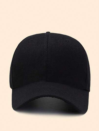 1pc Solid Color Women's Baseball Cap For Outdoor Sun Protection Casual