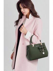 Dreubea Womens Handbag Tote Shoulder Purse Leather Crossbody Bag Bolsos Para Mujer - xanh quân đội - Xem 7