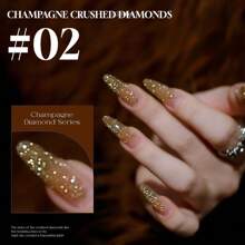 Esmalte de uñas Ms Comoy de 15ML, color rojo chispeante, con brillo de diamantes rotos, ultra brillante, reflectante, rebotante, con elementos de mirador, brillo y lentejuelas, para salón de uñas DIY y uso común en salón de belleza