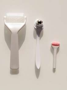 3pcs Makeup & Skincare Brushes Set, Home Spa Care Tools, Facial Massage For Glowing Skin, Eye Massager, Skin Care Gift For Women