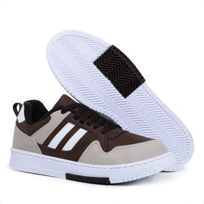 Tênis Masculino Casual Skatista Em Lona Leve e Confortável