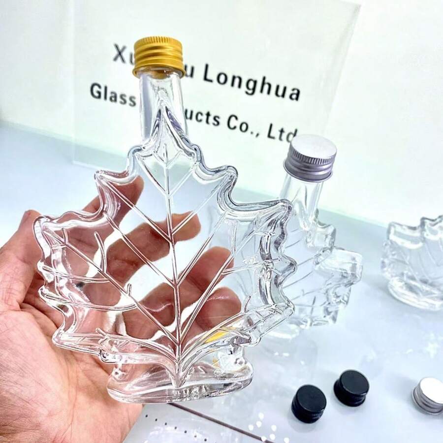 Maple Leaf 50ml/100ml/250ml Glass Bottles For Maple Syrup - Multicolor - View 1