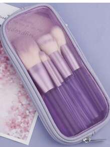 1 件网眼化妆包洗漱包，网眼化妆刷包旅行洗漱牙刷收纳包多功能多用途化妆包大容量便携式大号化妆品旅行包，化妆刷包收纳包可折叠化妆包用于存放刷子、剃须刀和男女通用收纳盒化妆包化妆包化妆品收纳盒化妆品收纳