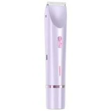 Tondeuse à cheveux double tête Rasoirs électriques pour femmes Rechargeable Wet Dry Machine de rasage indolore pour le corps et les zones intimes