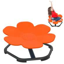 LILIIN Sensory Carousel Chair Children's Swivel Chair Swivel Chair Children Training Physical Coordination And Balance Sensory Toy Balance Chair, Plum Red Orange - 橘色 - 查看 1