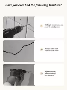 20pcs No Drill Wall Hanging Hooks, Sturdy Invisible Plastic Clips For Hanging Photos And Frames, Suitable For Home & Exhibition Decor Gifts Birthday Graduation