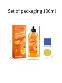 100ml,500ml,多功能芳香地板清洁剂,Momoka海洋香橙香型地板清洁剂除垢木地板增亮地板清洁拖地瓷砖去污多用途地板清洁剂家用木地板增亮抛光污垢清洁