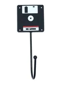 Vintage Style Storage Hooks, Computer/Disk/Tape Shaped Non-Nail Hanging Hooks For Suspending Headphones, Backpacks, Stationery, Mugs. Sturdy Enough For Office Cubicles/Study/Gaming Rooms