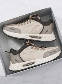 Large Size Four Season Spring And Summer Men's Low Top Thick Sole Air Cushion Decoration Comfortable Outdoor Casual Sports Men's Shoes