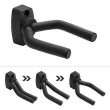 Soporte de pared para 6/4/3/2/1 piezas de guitarra, 4 paquetes, soporte de pared para guitarra con ganchos y tornillos, fácil de instalar, apto para guitarras de todos los tamaños, bajo, mandolina, banjo, ukulele