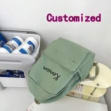 Customized Name Backpack | Nylon Backpack With Personalized Heat Transfer Printing | Lightweight Boys' And Girls' Back To School Bag - Multicolor - View 11