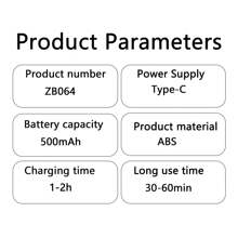 AOYI 迷你手持风扇，3 档可调，500mAh，带腕带的旅行用小型手持风扇，可充电便携式夏季降温风扇，适用于家庭、办公室、学校、学生、教师、舞者、运动员 - 彩色 - 查看 10