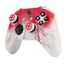 RALAN Lightning Design Controller Skin With 2 Thumb Grips Compatible With Xbox Series X Wireless Controller , Anti-Slip Silicone Controller Cover Protector Case - Multicolor - View 13