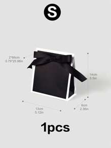 10pcs/5pcs/1pc Minimalist High-End Hepburn Bow Gift Box, Wedding Favours Packaging Bag, White/Black/Pink Tie Scarf Mini Gift Box, Jewelry Gift Box, Suitable For Birthday Party, Wedding Season, Father's Day, Back To School, Teacher's Day, Daily And Holiday Parties