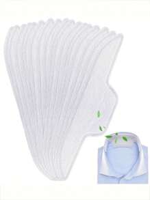 100pcs Shirt Collar Protection Sweat Pads, Women's Disposable Sweat Pads, Large Shirt Collar Protection Tape, Odorless Invisible Lining Anti-Sweat Patches Summer Cooling,Beach,Travel