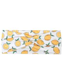1 Stück/4 Stücke Damen Stirnband für Alltag & Outdoor Sport, Obst Motiv: Zitrone, Wassermelone, Kirsche, bunte Haarzubehör