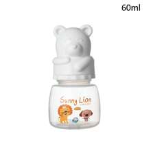 Baby Cartoon Milk Bottle Standard Neck 60ml 150ml And 260ml PP Material Heat Resistant Baby Daily Feeding Bottle - White [bear Milk Bottle] - View 14
