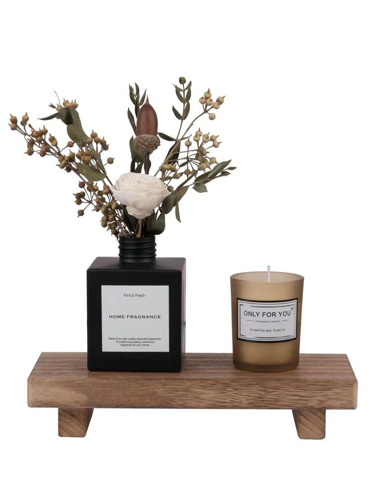 1 pièce Présentoir sur pied en bois pour décoration de salle de bain de style campagnard. Support décoratif en bois pour savon, évier, comptoir, décoration de Noël, table, vase à fleurs, assiettes, plateau de table de café, ornements de maison, pour vacances à la plage, collection de salle de bain, collection de chambre à coucher, grande capacité | Mode en ligne | SHEIN FRANCE