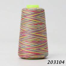 1000yds Multicolor Embroidery Thread, 7 Color Polyester Sewing Thread Cone