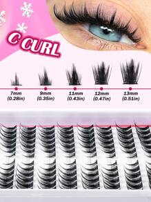 320 Cluster D Curly Manga Fox EyeFalse Eyelashes Divided Into Height, Mix Thick Left+Right For Paired Single Cluster. Slim Black Stem Thick Doll Style Sandwich Devil Style Natural Simulated Eyelashes,Natural Segmentation. Clustered Eyelashes.Makeup Tool,Moist Faux Mink Lashes Fluffy Messy Eyelash Extensions Makeup Fashion Long Thick Natural Curling Wet False Eyelashes,Ideal For Cosplay Anime & Fairy Look Lovers - CC - 查看 8