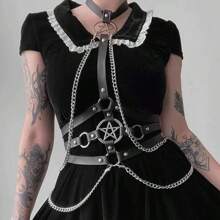 Corset bó sát gợi cảm cho nữ Quần áo gợi cảm mới Cặp đôi tán tỉnh Đạo cụ quyến rũ Phụ kiện - màu đen - Xem 5