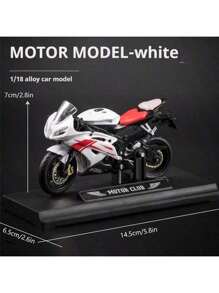 1 件合金摩托车 - 川崎 HR2 - 升级版重型摩托车玩具、玩具车、男孩玩具、时尚同款、节日礼物、生日礼物、完美礼物、配饰、玩具、复活节礼物、愚人节礼物、万圣节礼物、圣诞节礼物