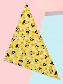 Bee Print Pet Bandana - Multicolor - View 3