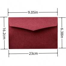 5个/包 A5/C5 加厚商务信封，适用于邀请函和贺卡 - 厚实横格纸，优质婚礼/派对用品 23*16.2厘米 返校季